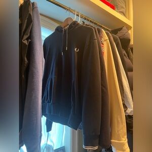 Fred Perry Men's Navy Tennis Hoodie